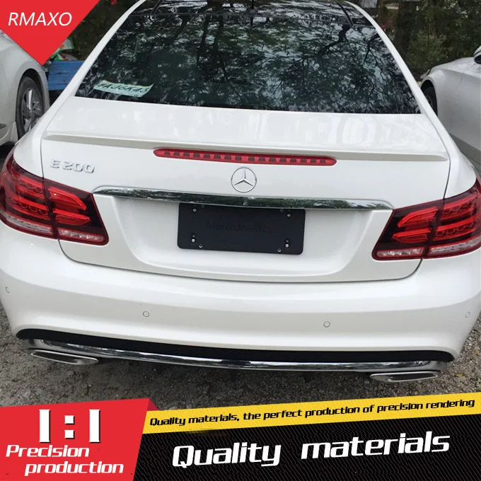 Для W212 W207 спойлер 2008- Mercedes-Benz W212 E-class coupe надрезаемая подкладка, ABS пластик Материал заднего крыла Цвет задний спойлер