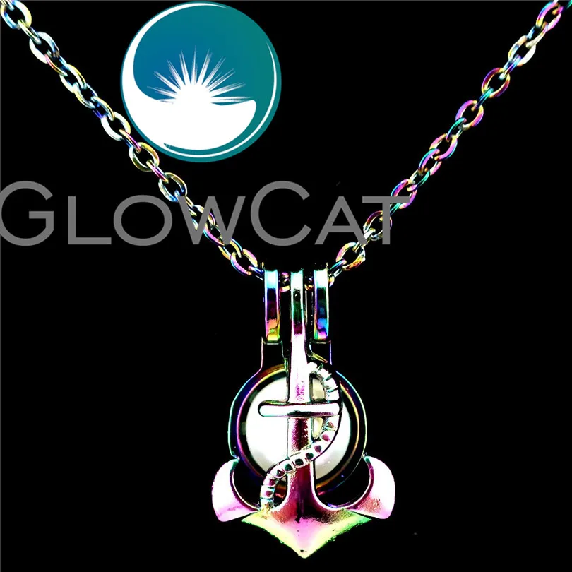 GLOWCAT C656 Радужная рассеиватель эфирных масел|Ожерелья с подвеской| |