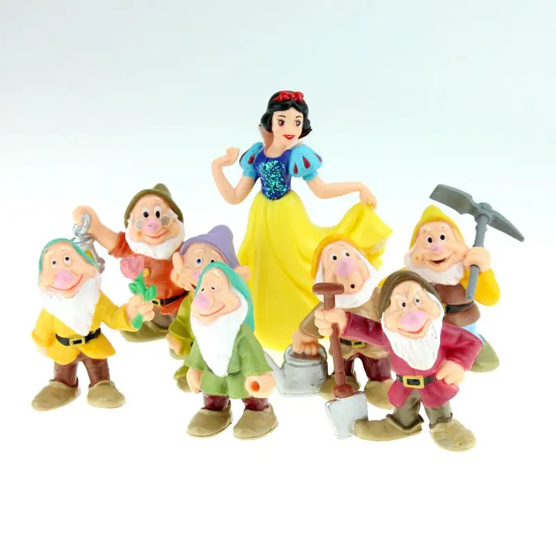 Игрушки Disney 8 шт./компл. 6 10 см Белоснежка и семь карликов экшн фигурка модель