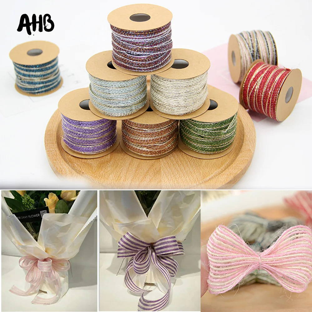 

10M/roll 7mm Fish Silk Rope Hemp Cord Natural Hessian Jute Twine DIY Florist Pastoral Pendant Gift Packaging Earring Making