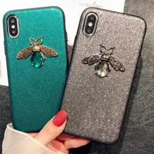 Блестящий чехол со стразами и Пчелой для Xiaomi 9 8 SE lite 5X 6X Мягкая
