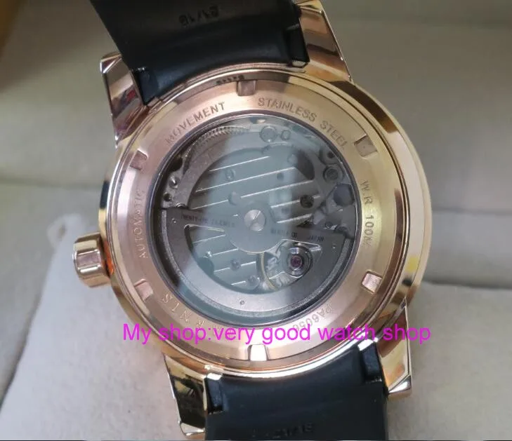 Часы мужские механические с автоподзаводом и сапфировым стеклом 42 мм | Наручные