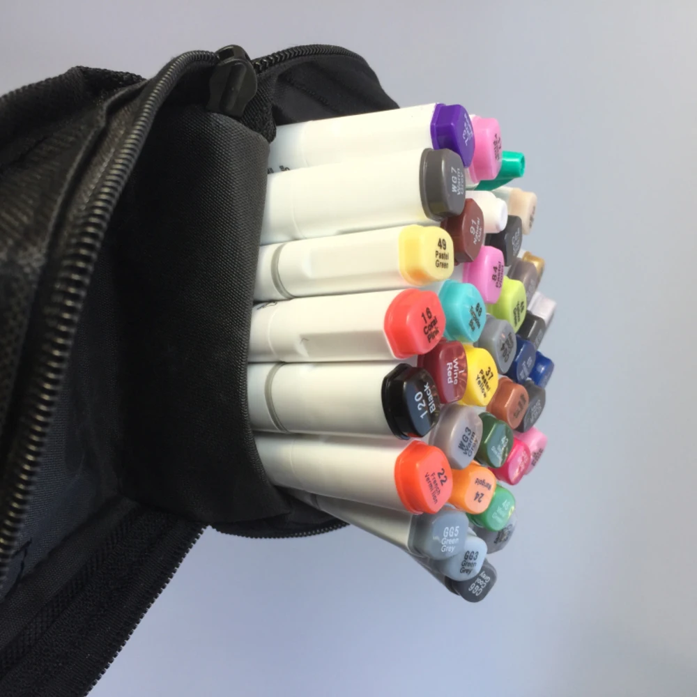 Подарочные двойные маркеры Touchnew с алкогольной двойной масляной чернилой, улучшенной нового поколения, 40/72 цвета для рисования и рукописи студентов.