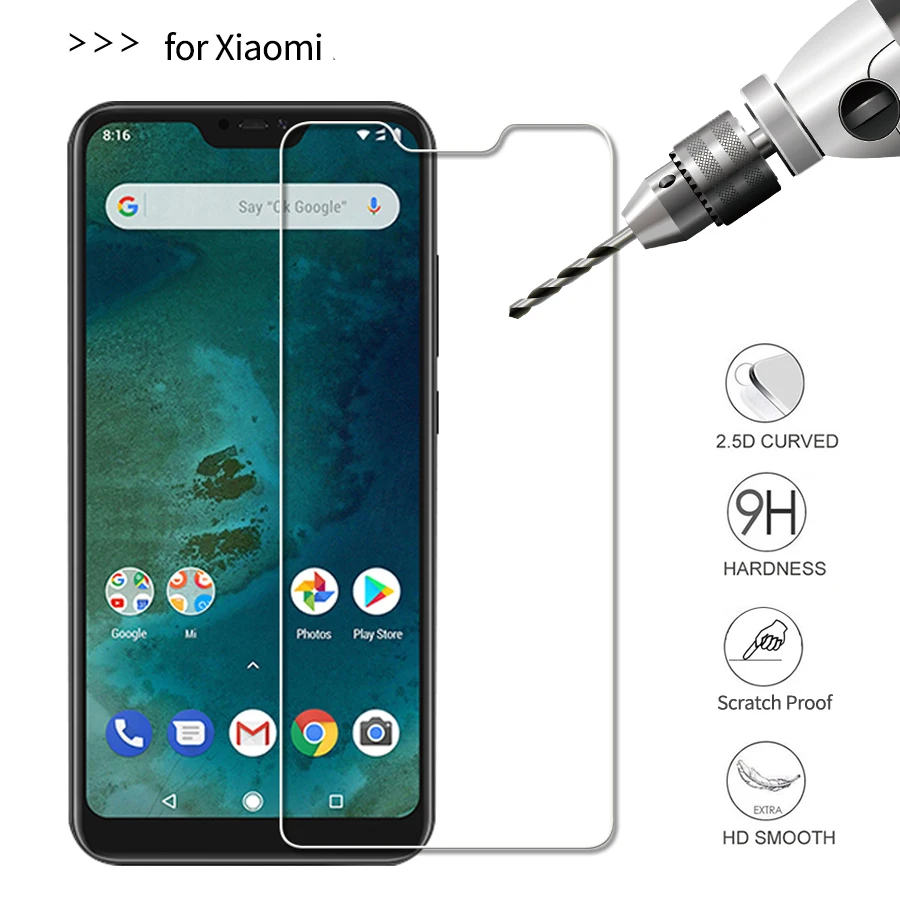 Закаленное стекло Mi 8 Lite для Xiaomi Защитная пленка экрана 9H премиум-класса