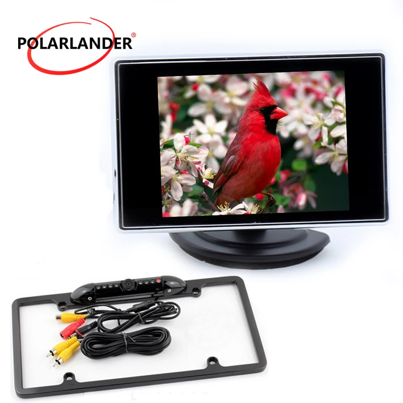 ЖК камера заднего вида инфракрасного ночного видения США лицензия рамка помощь