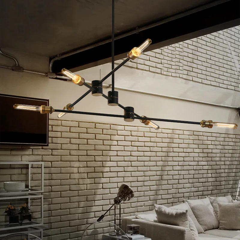 Европейский пост Современный Американский промышленный стиль Эдисона лампа