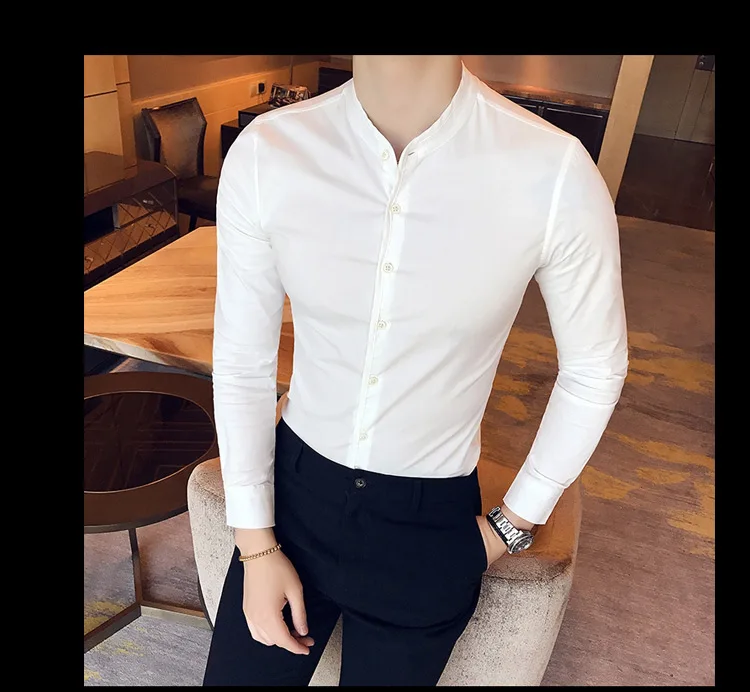 Размер США нежные мужчины Англия Стиль Slim Fit с длинным рукавом мятно-Зеленая Мужская Рабочая Рубашка