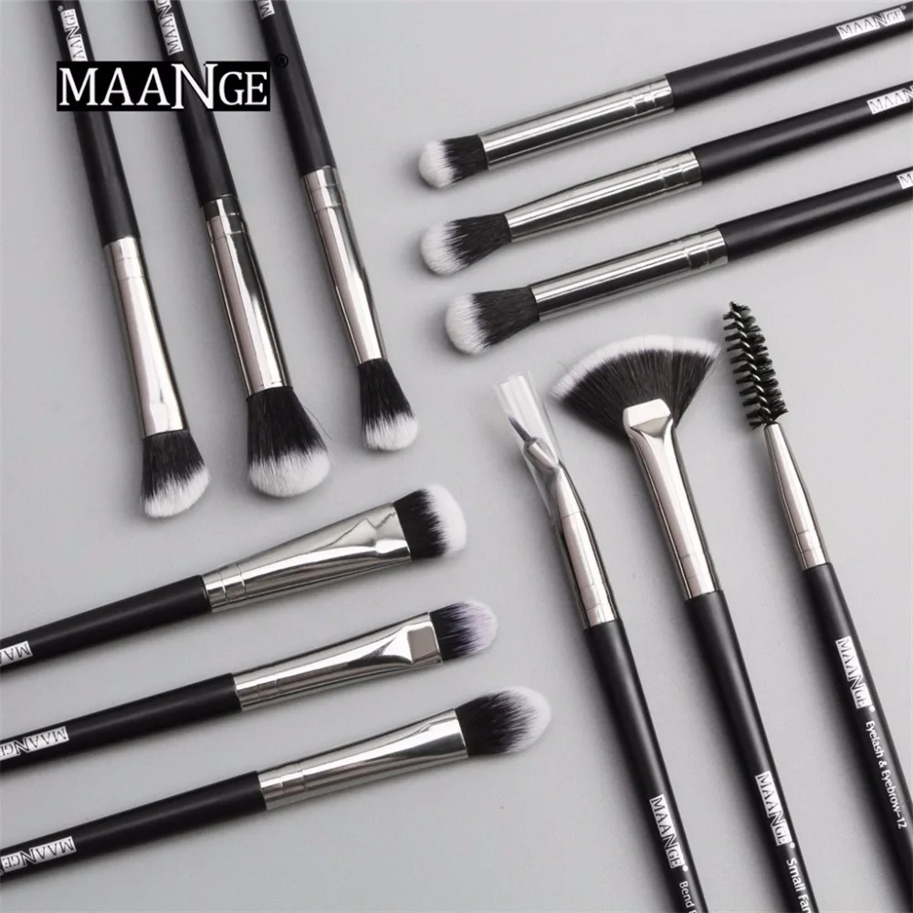 12 шт. кисти для макияжа теней для макияжа brochas maquillaje кисть для хайлайтера набор кистей для макияжа Профессиональные микробраши