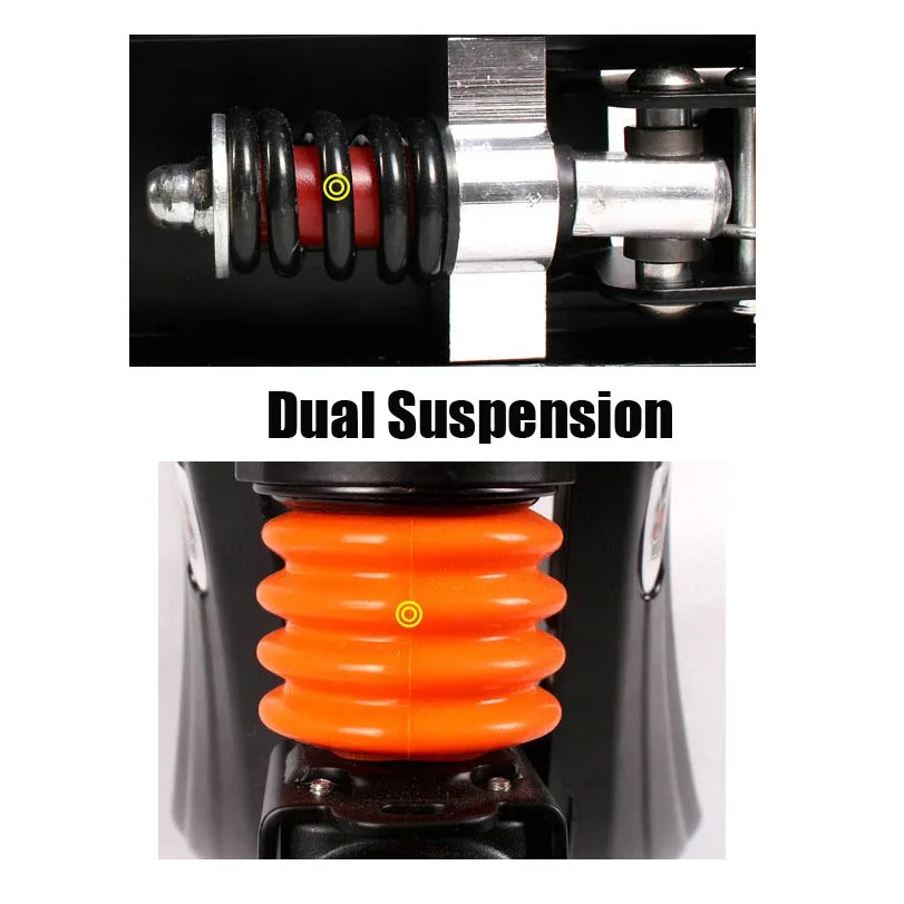 Самокат складной из экокожи 2 колеса ручной тормоз для бодибилдинга городской