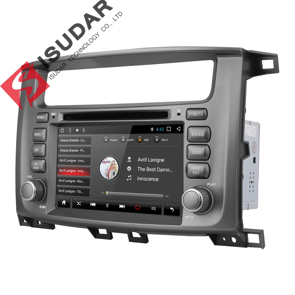 Isudar автомобильный мультимедийный плеер 2 din Авто Android 7 1 дюймов для