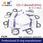 Уплотнительные кольца из фторкаучука, 5 шт.лот, черные FKM, CS1.8mm ID21.222,423,62525826.52830*1,8 мм, уплотнительное кольцо, прокладка, шайба