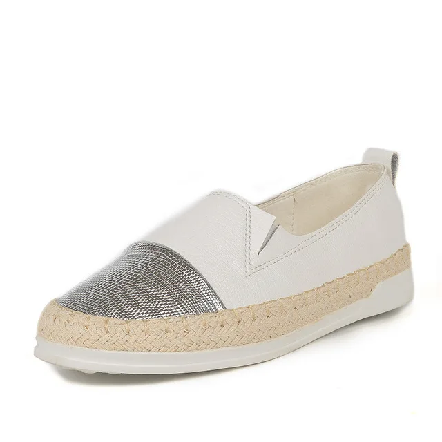 Женские туфли без застежки черные Повседневные балетки мокасины эспадрильи для