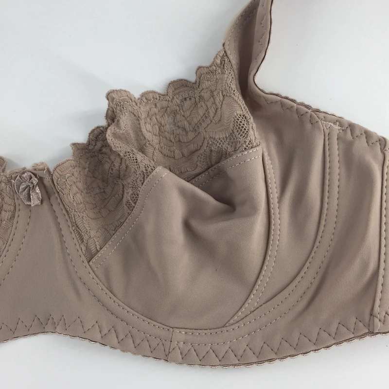 Для женщин цветочные кружева немягкий полный держатель для чашек бюстгальтер на