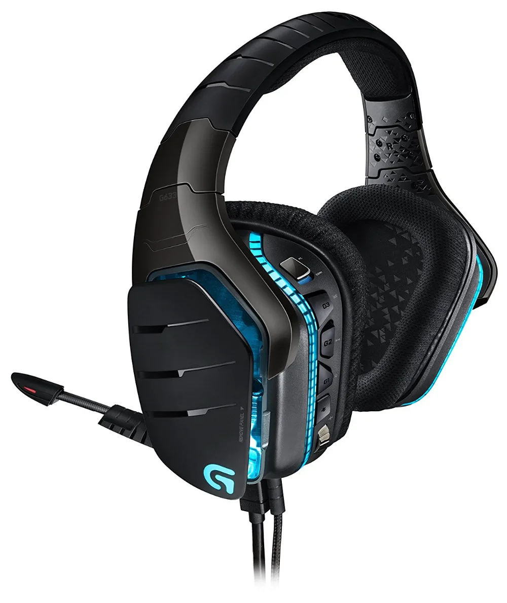 Гарнитура для игр с объемным звуком для наушников logitech G633 Artemis Spectrum RGB 7,1 Dolby и DST
