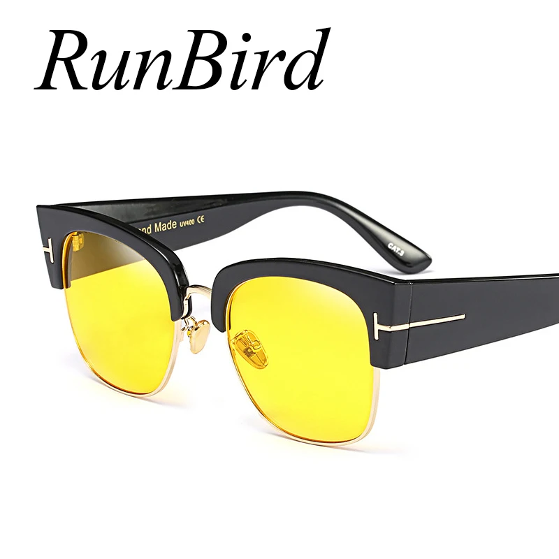 RunBird кошачий глаз женские солнцезащитные очки 2018 Новый брендовый дизайн