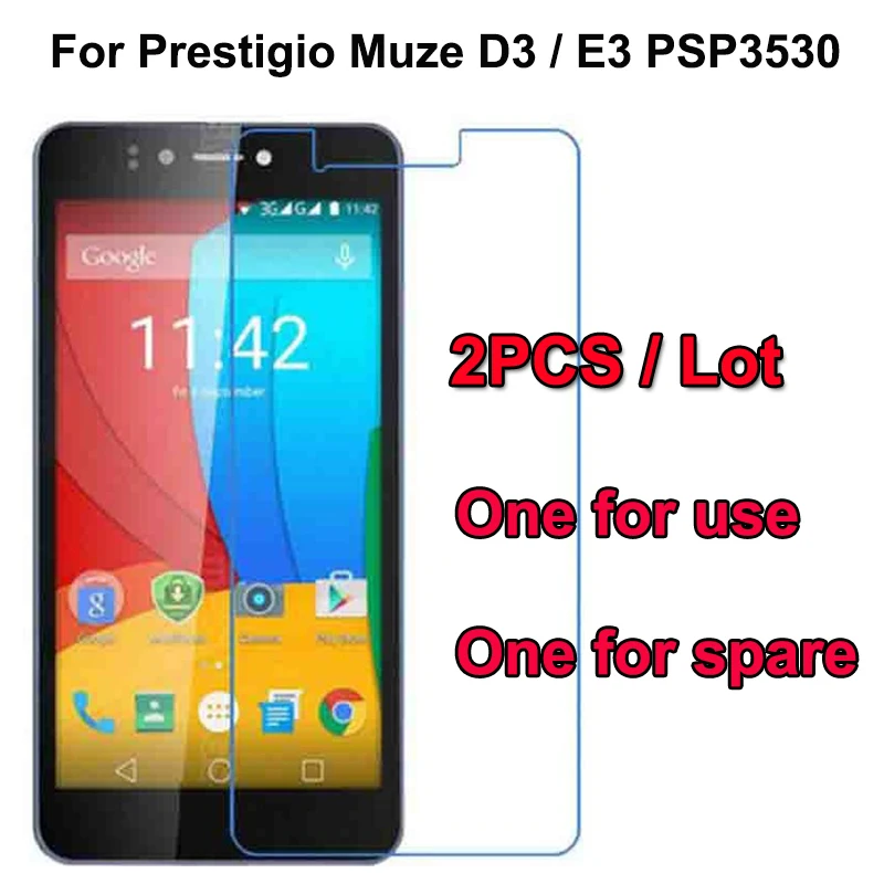 2 шт. 9H устойчивое к царапинам закаленное стекло для Prestigio Muze D3 E3 PSP3530 Duo 5 3 дюймовая