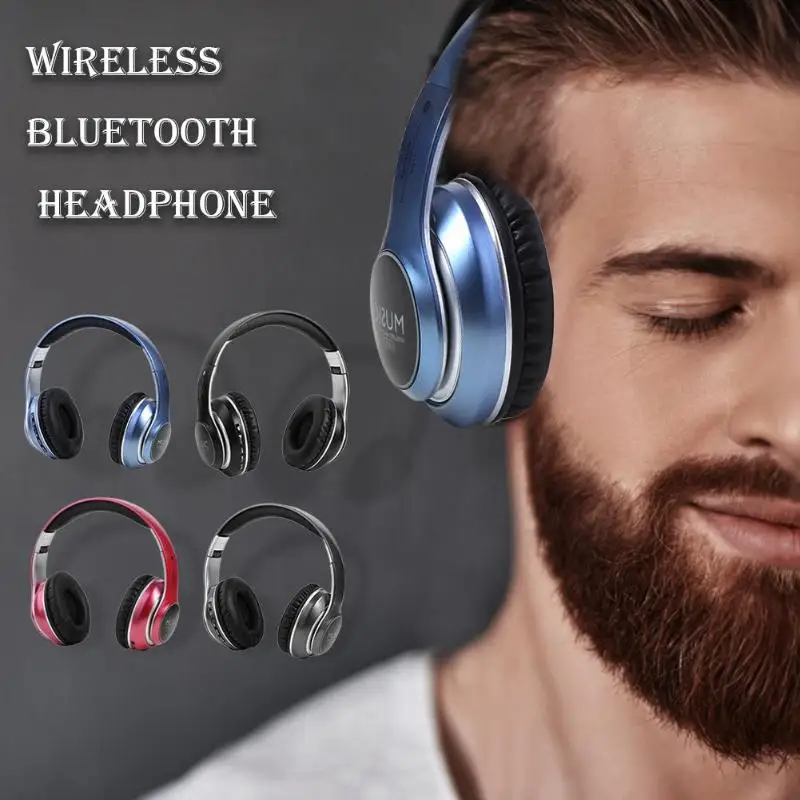 VJ033 беспроводные Bluetooth наушники над ухом игровая Спортивная гарнитура для