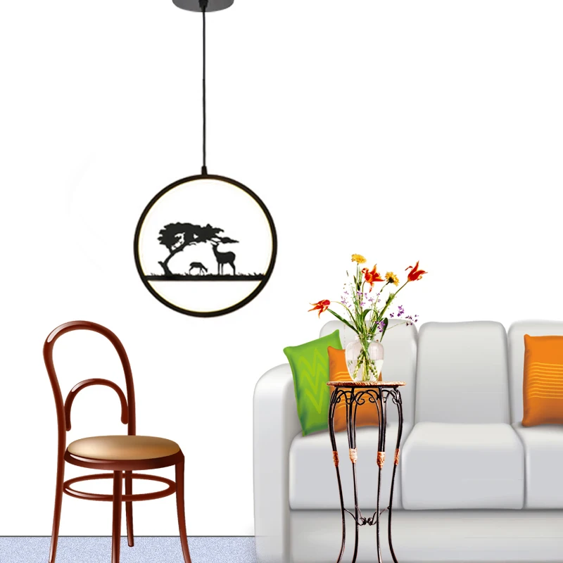 Креативная картина скандинавские подвесные светильники люстра освещение led hanglamp