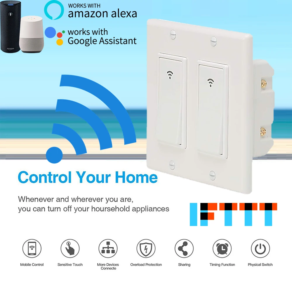 Умный переключатель Timethinker с Wi-Fi голосовым управлением приложением