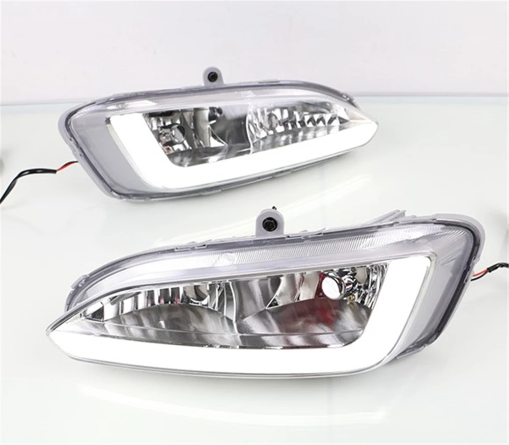 Автомобильный мигающий 1 комплект для Hyundai Santa Fe IX45 2013 2014 2015 светодиодный дневный