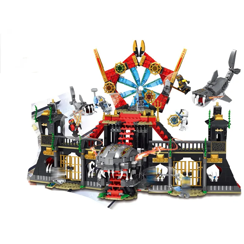 Decool 20013 Blocs Ninja battle marne Megalodon Construction Briques jouet pour les enfants cadeaux Fit Film Serie | Игрушки и хобби