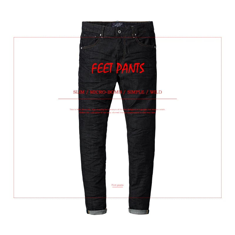 SIMWOOD джинсы Для мужчин 2019 новые весенние мужской хлопок Slim Fit молнии Повседневное