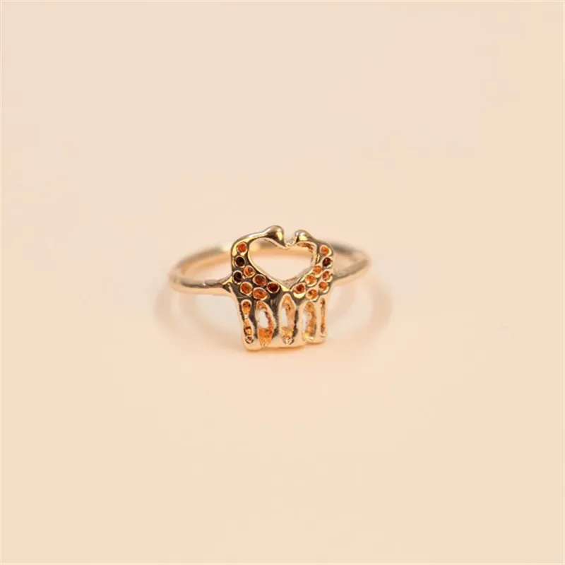 Модные кольца с животным жирафом цветные для женщин и цвета|giraffe ring|fashion rings for