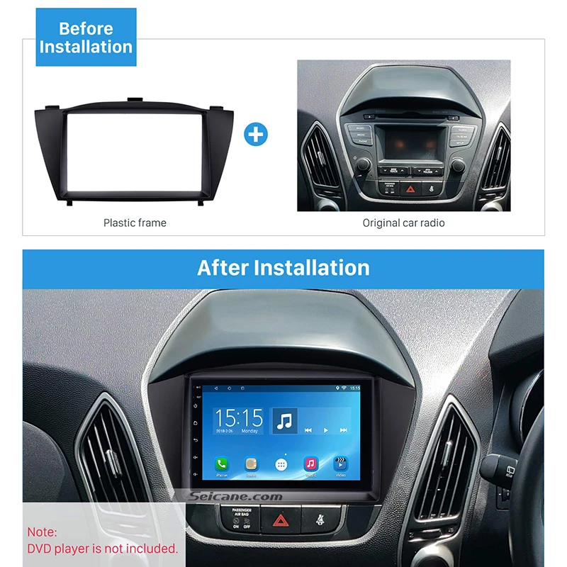 Автомобильная рама Seicane 173*98/178*100/178*102 мм для HYUNDAI TUCSON IX35|Панели| |