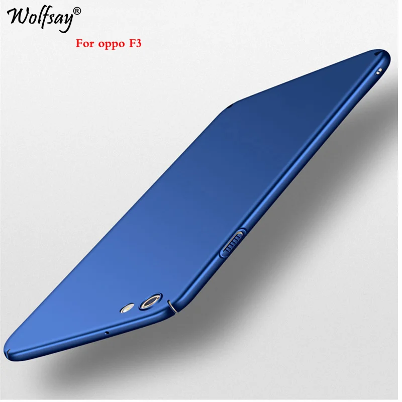 Wolfsay для крышки OPPO F3 чехол ультра тонкий PC Броня Жесткий задний Чехол телефона 5