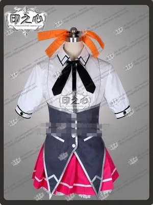 Аниме! Костюм для косплея в старшей школе DxD 3 Himejima Akeno Топы + юбка носки галстук
