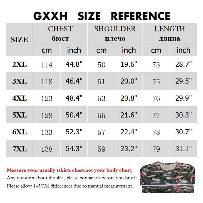 GXXH, осенняя новинка, Мужская трендовая Футболка, большой размер xxl, 5XL, 6XL, 7xl, стиль граффити, принт, Мужская футболка, больше размера d, футболка для больших и высоких мужчин