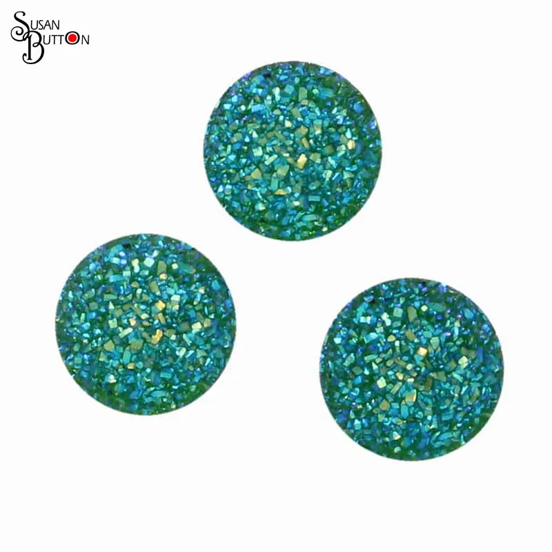 24 шт./лот Сьюзан кнопку смолы кнопки Талисманы 18 мм Shimmer оранжевый Кнопки