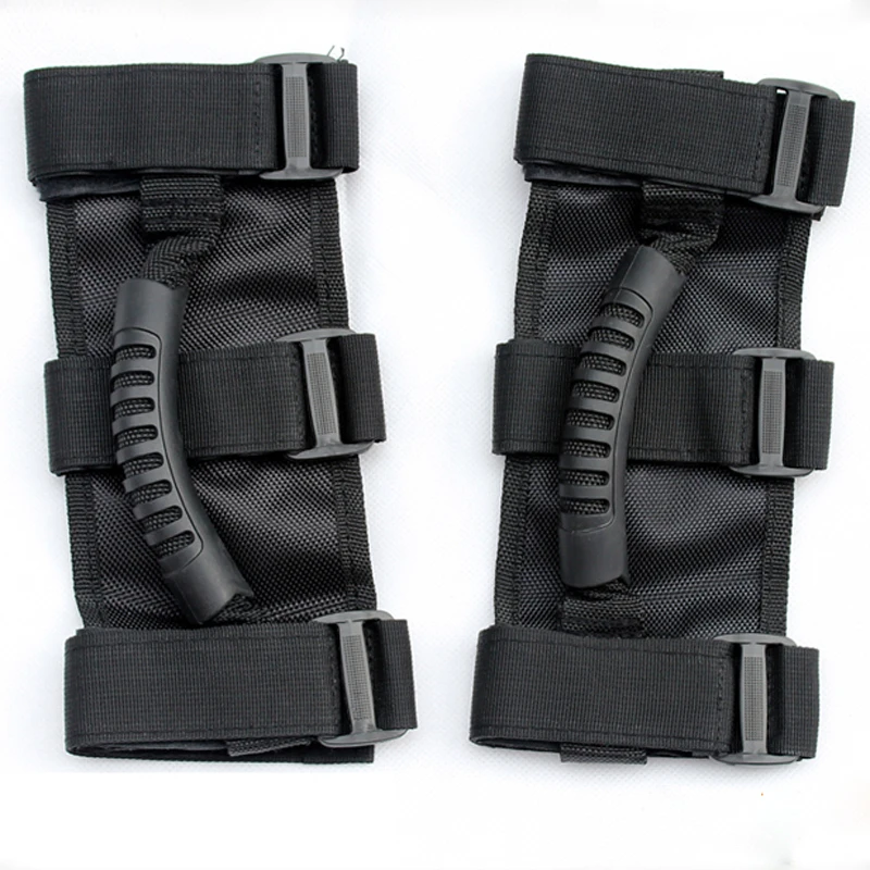 Roll Bar Mount Side Grab Handle Interior Armrest Handles Kit Black For Jeep Wrangler JK CJ TJ VAN Wholesales Off Road Accessory |