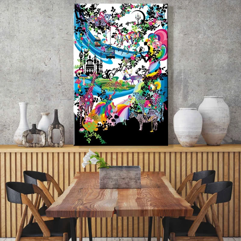 

Рисуй по номеру Wall art живописи по номерам анимации животных быть учинением массовых беспорядков с цветными гостиная декоративные настенные...