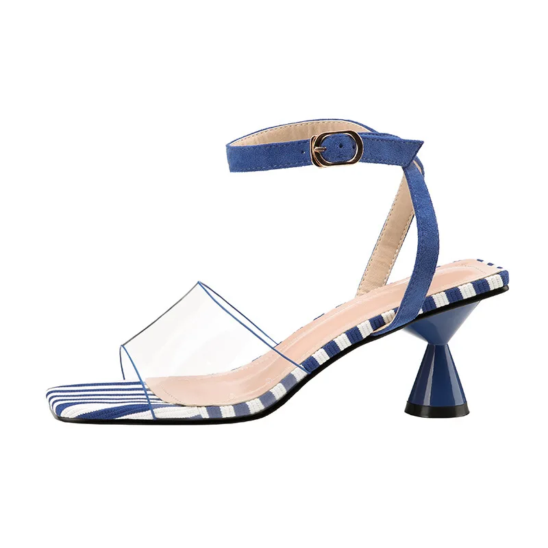 2018 women slippers sandals flip flops high heels Transparent plastic sexy party wedding shoes thin dress fashion lady | Обувь