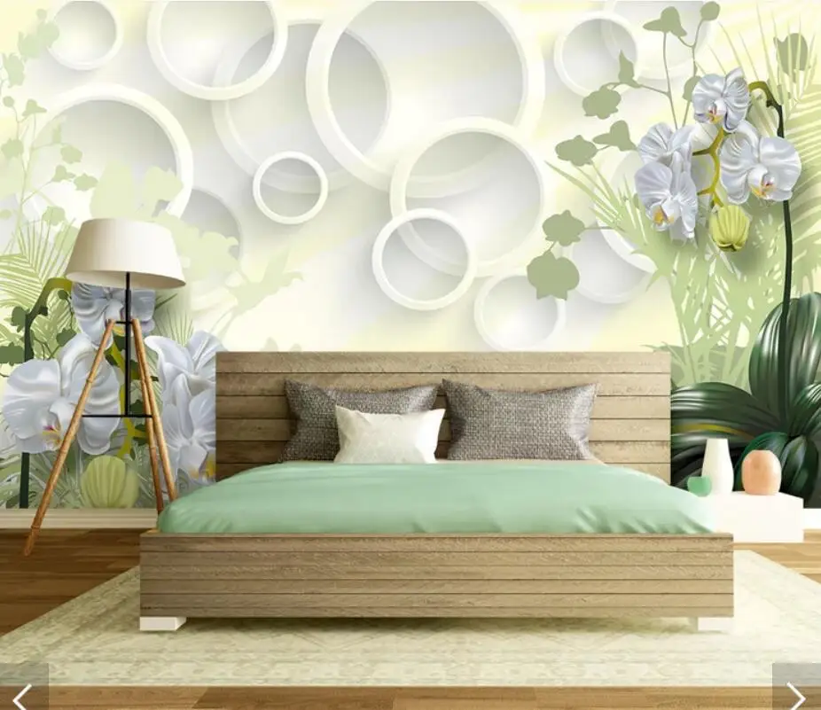 3D Clivia Flower Wall Paper Mural for Living Room Bedroom Floral Art Decor Home Wallpaper Landscape Murals Papel De Parede | Обустройство
