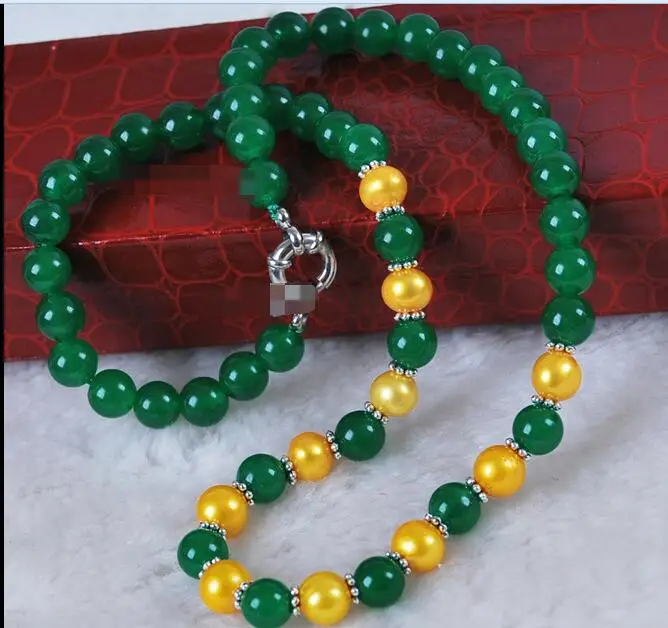 FREE SHIPPING&gt&gt&gt Many color can choose New of Akoya Cultured Pearl/Orange Round Beads Necklace 18&quot | Украшения и