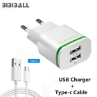 Светодиодное Зарядное устройство USB C 3,1, безопасное Зарядное устройство USB + USB type c для Oneplus 6 5t 3t lg g6 q6 xiaomi mi 8 mi8 6 Wileyfox Swift 2, Swift 2 Plus