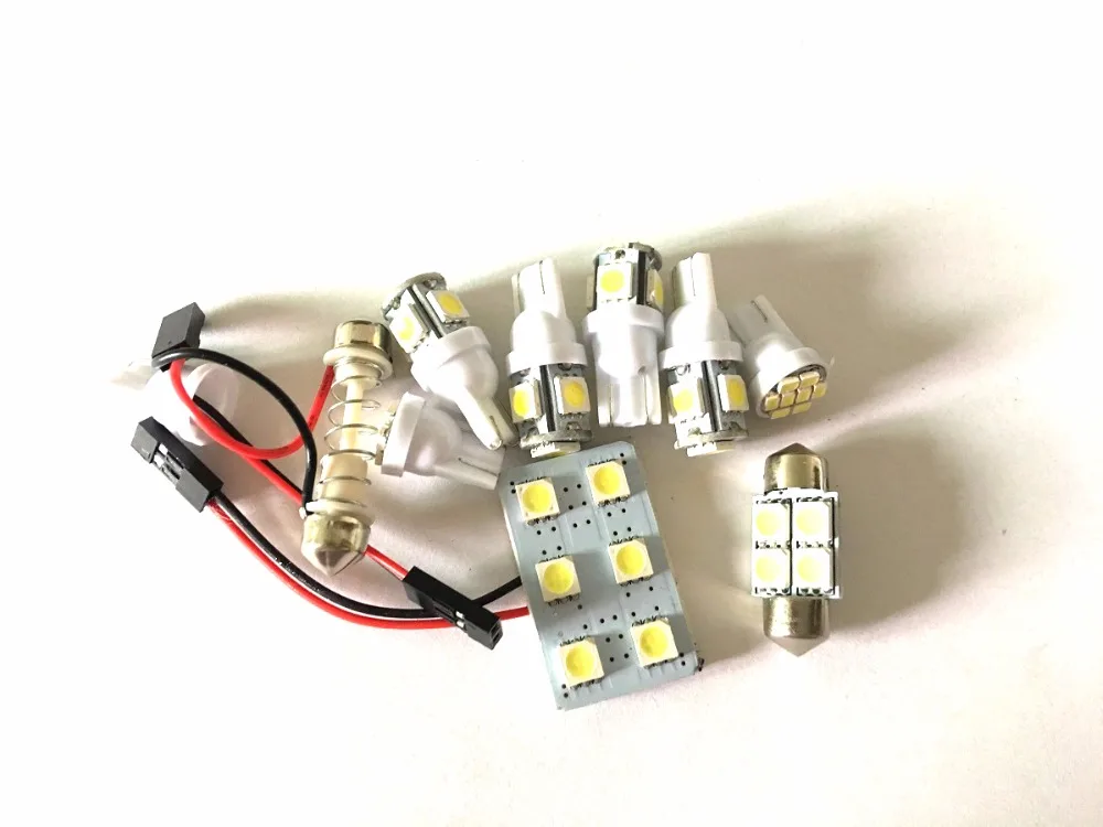 8 шт. белый светодиодные фонари Интерьер Вышивка Крестом Пакет комплект для Acura RDX