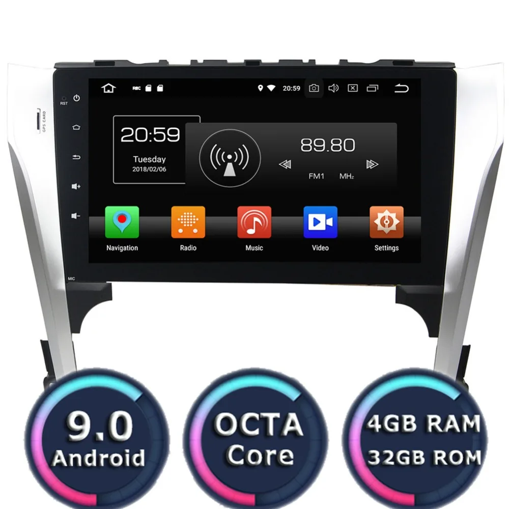 

Roadlover Android 9.0 Car PC Multimedia Player For Toyota Camry 2012-2013 Stereo GPS Navigation Automagnitol 2 Din Radio NO DVD