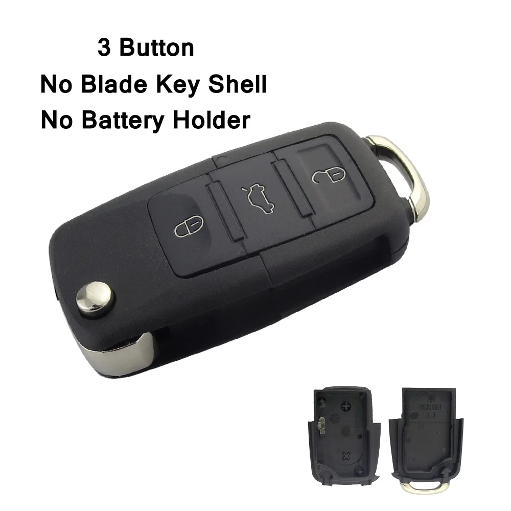 

OkeyTech 2/3 кнопочный автомобильный пульт дистанционного управления складной ключ оболочка чехол Fob для V W Volkswagen Passat Polo Golf Touran Octavia с лезвием