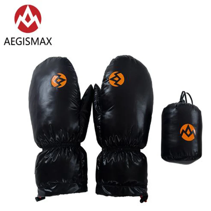 Теплые зимние ветрозащитные нейлоновые перчатки AEGISMAX с 95% белым гусиным пухом