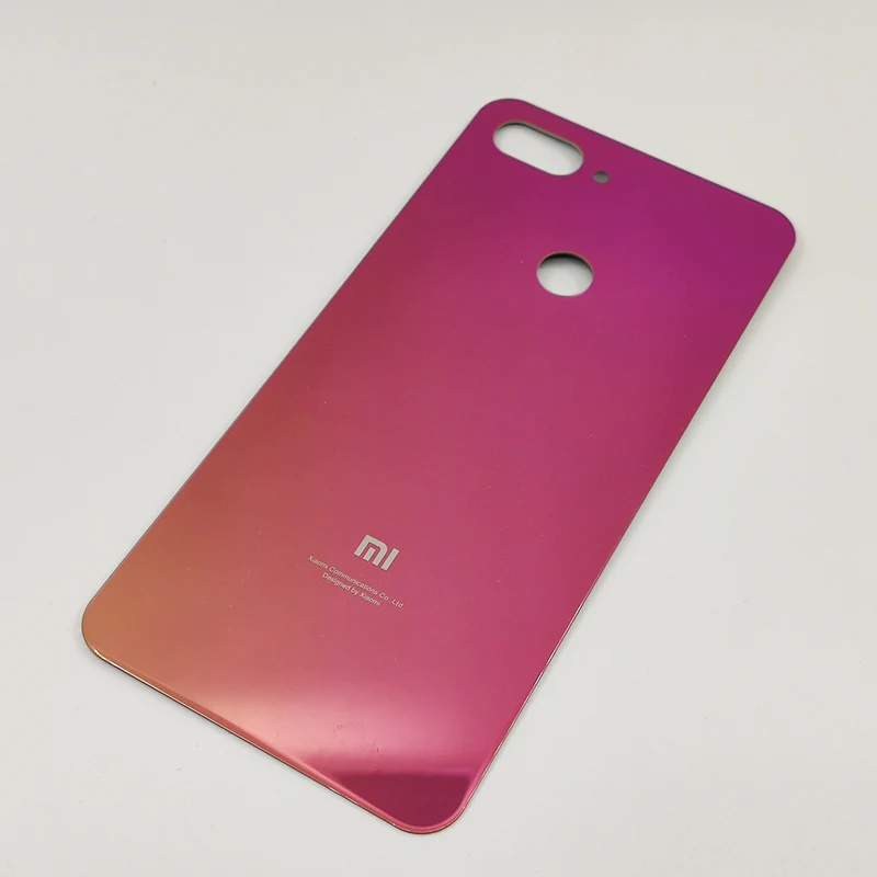 Стеклянный чехол для Xiaomi mi 8 Lite задняя крышка батарейного отсека защитный