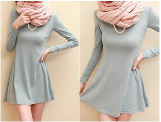 Лидер продаж весеннее женское платье модное однотонное Повседневное из 100%