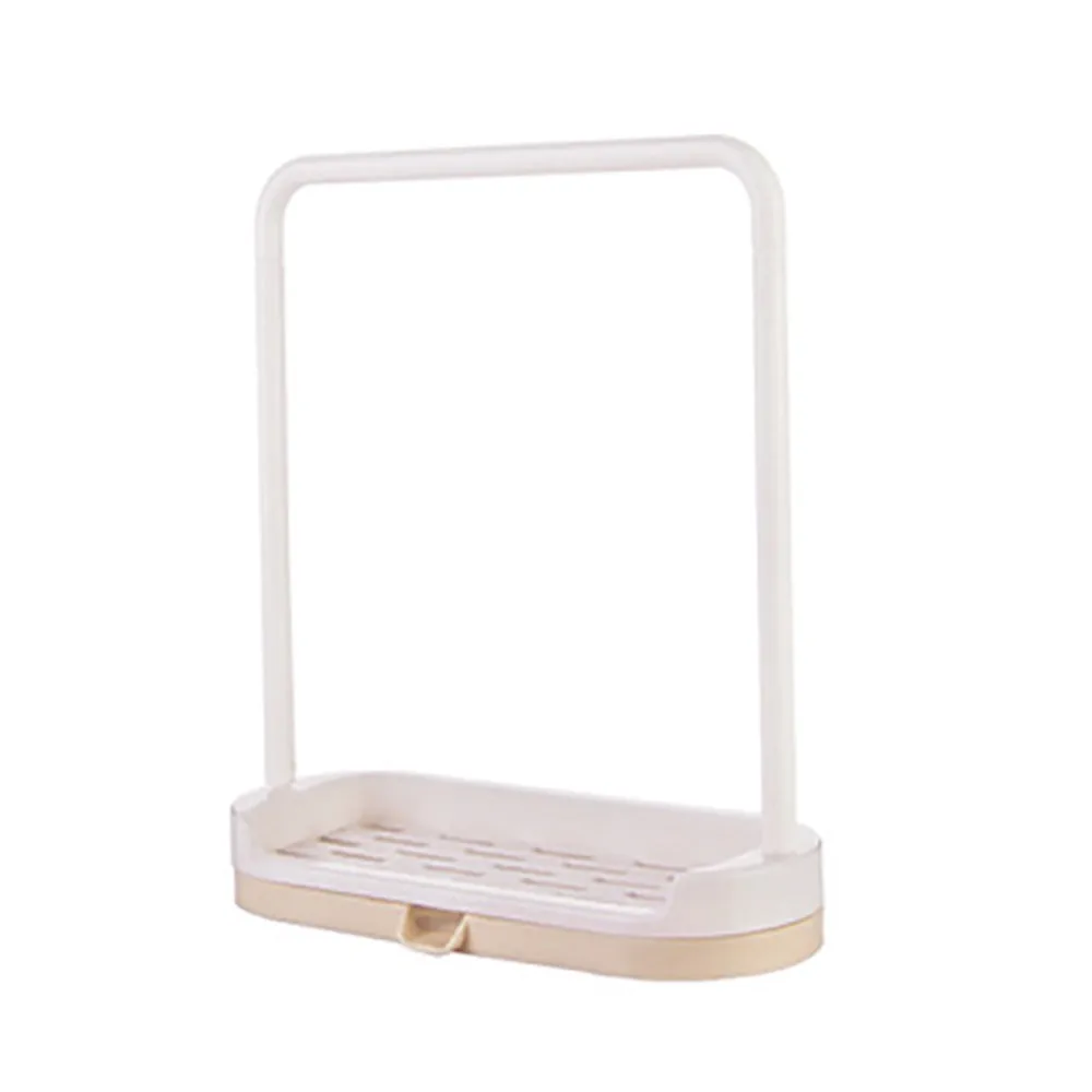 

Sink Sponge Drain Rack Rag Bathroom Towel Hanging Rack Kitchen Countertop Dishcloth Storage Rack Multi-function Storage Self#763