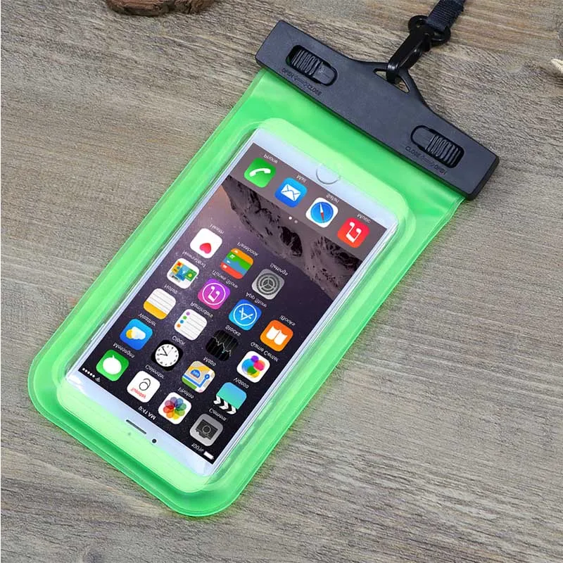 style 1 Green Плавательные чехлы для телефонов, дайвинг водонепроницаемый мобильный чехол для телефона для iPhone X 7 8 plus 6 6s 3,5-6 дюймов герметичный подводный чехол для телефона - Цвет: style 1 Green
