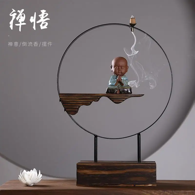 Creative Zen украшения для крыльца простой ретро Китайский керамические изделия Гостиная Office для дома мягкие украшения - Цвет: F