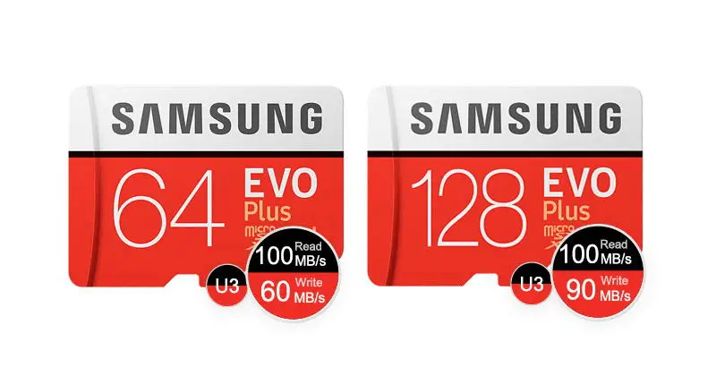 SAMSUNG Micro SD карты памяти EVO+ 128 Гб 64 Гб оперативной памяти, 32 Гб встроенной памяти, 95 МБ/с. 100 МБ/с. C10 SDHC/SDXC U1 U3 TF Card 64 г 32 г карты