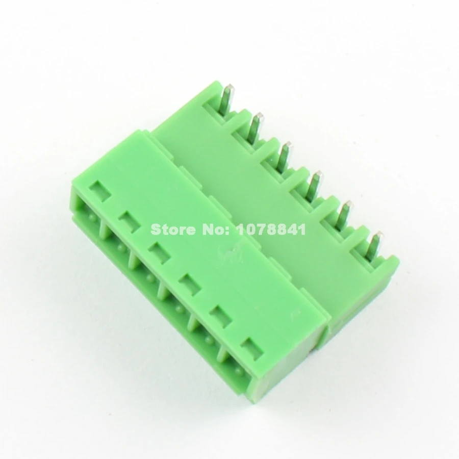 10 шт. 3 81 мм Шаг 6 Pin правый угол Винт съемная заглушка клеммного блока разъем |