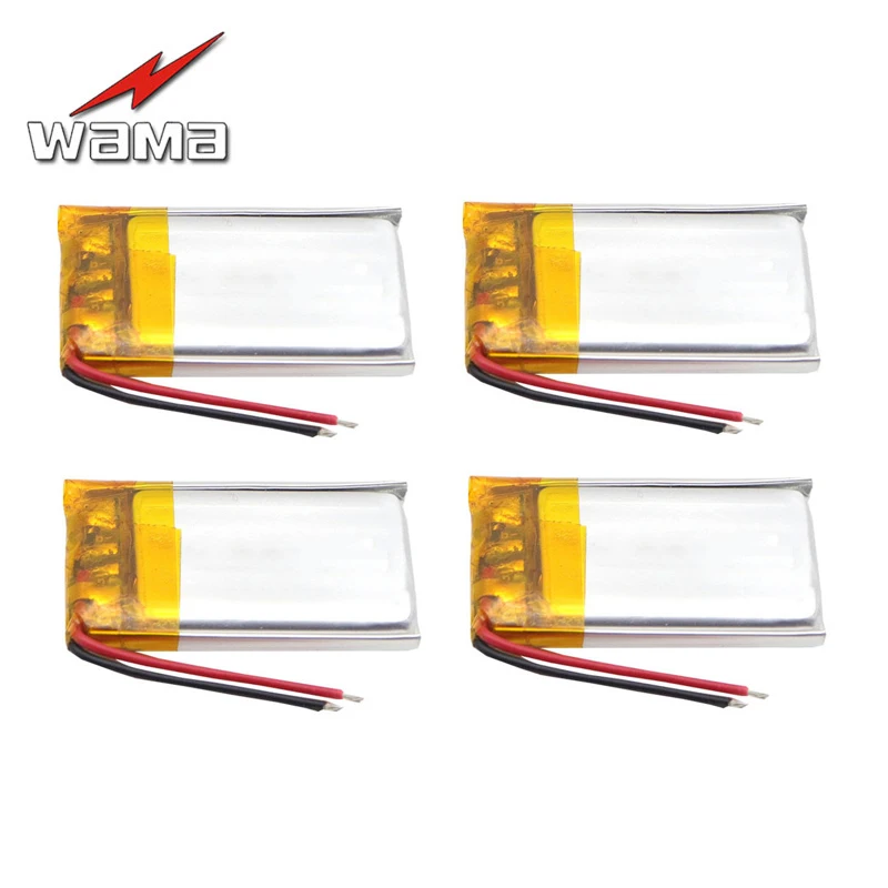 

4pcs/lot WAMA 552030 3.7V Li-polymer Rechargeable Battery Over-charge Protected PCB for Lithium Bluetooth Earphones Speakers